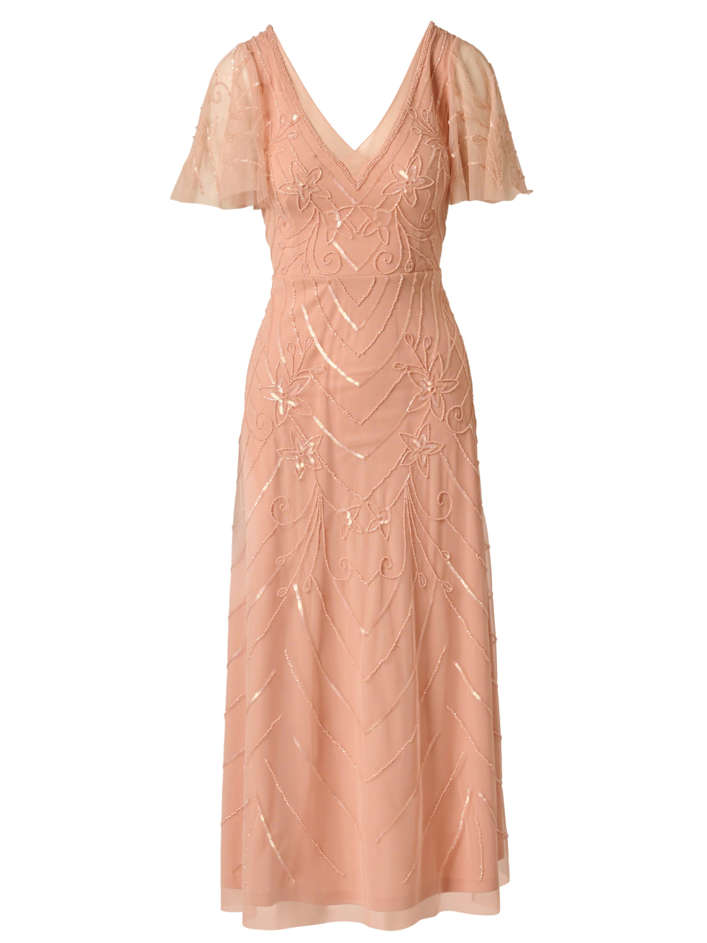 Adrianna Papell Dress in Orange: front