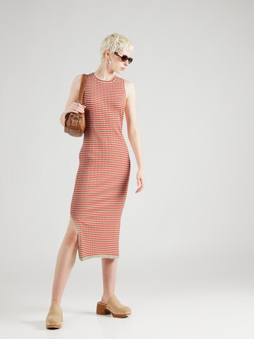 OBJECT Knit dress 'ESTER' in Beige