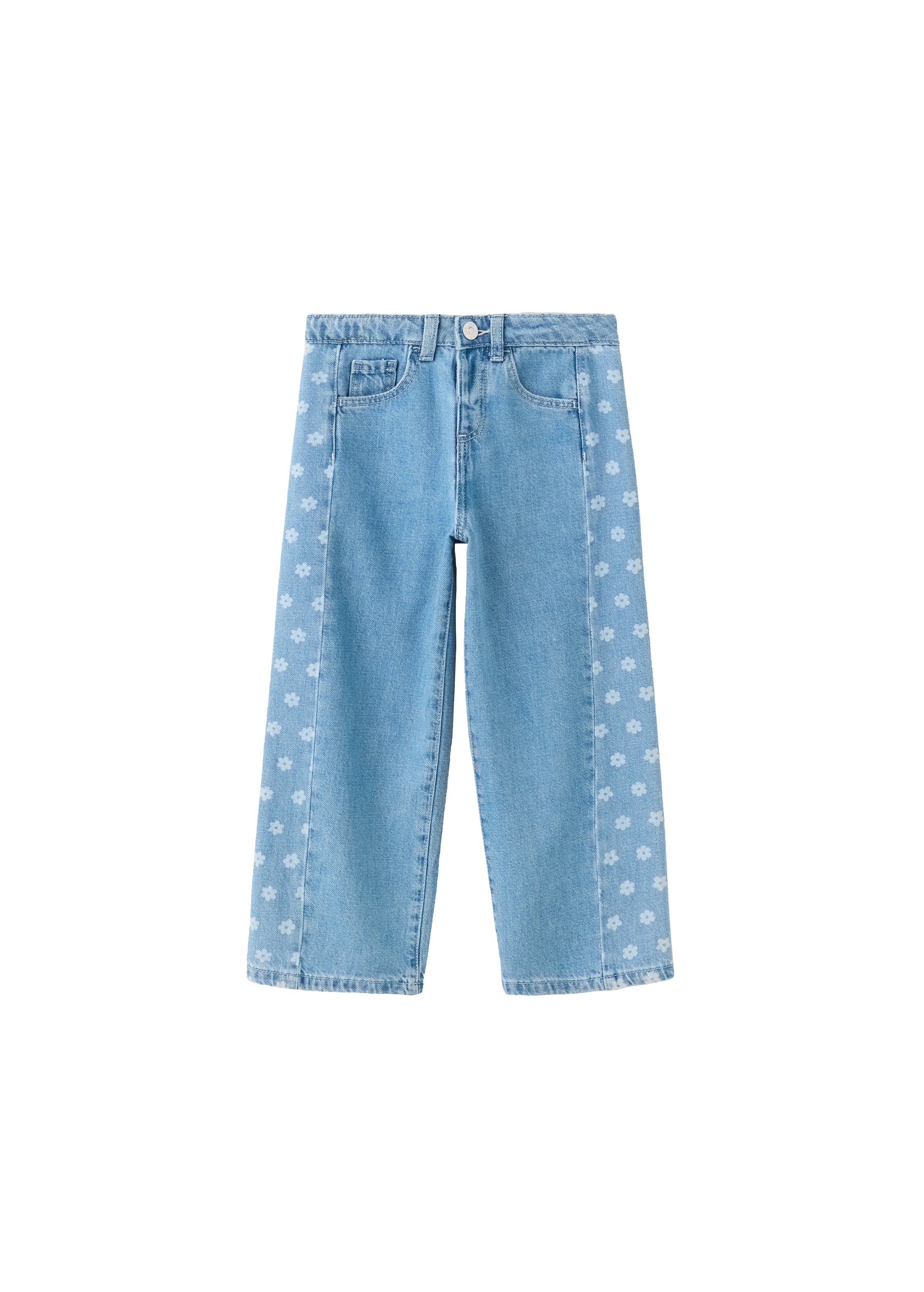 MANGO KIDS Wide leg Jeans 'LASER' in Blue: front