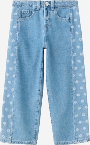 MANGO KIDS Wide Leg Farkut 'LASER' värissä sininen: etupuoli
