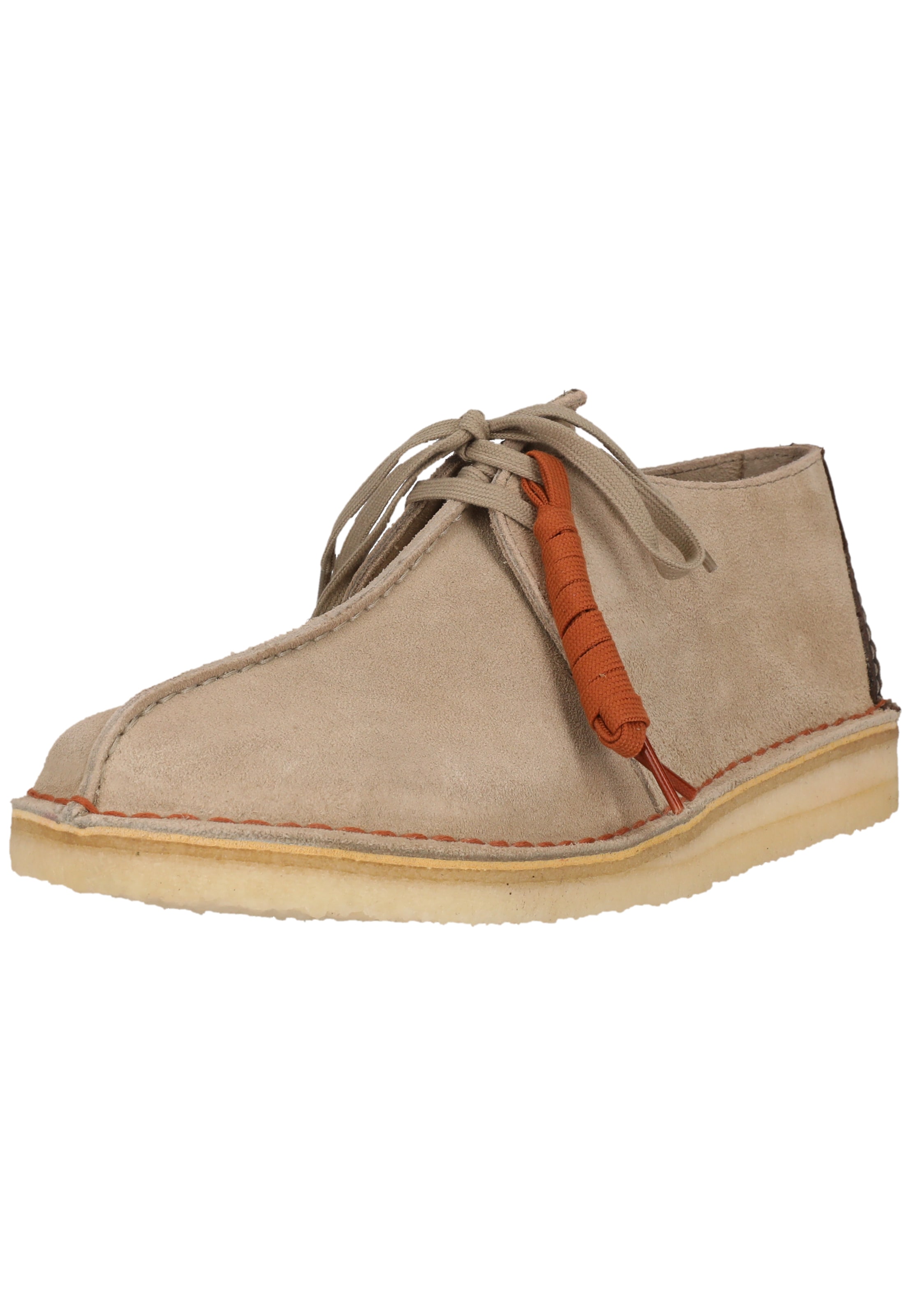 CLARKS Veterschoen 'Desert Trek' in Beige: voorkant