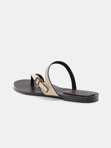 Pull&Bear Zehentrenner in Beige