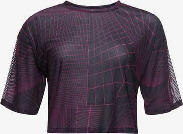 Superdry Sport Verkürztes Running T-Shirt mit Mesh-Design in Lila: predná strana