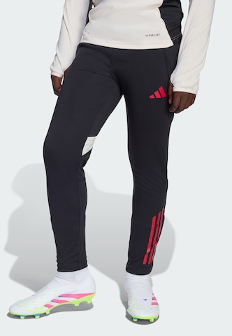 ADIDAS PERFORMANCE Slim fit Workout Pants 'FC Liverpool Tiro 25' in Black: front