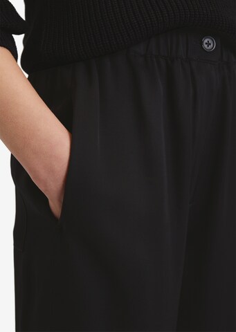 Marc O'Polo Wide Leg Hose in Schwarz