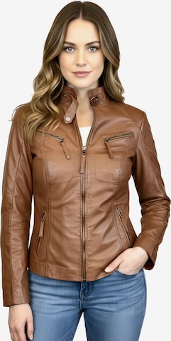 CABRINI Tussenjas 'Hailey' in Bruin: voorkant