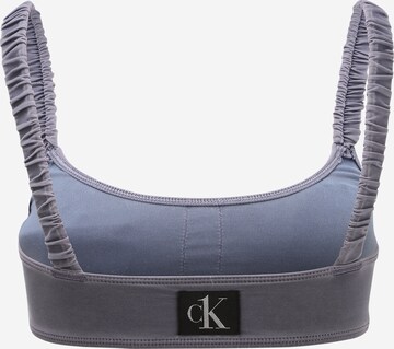 Calvin Klein Swimwear Bustier Bikinitop in Blau