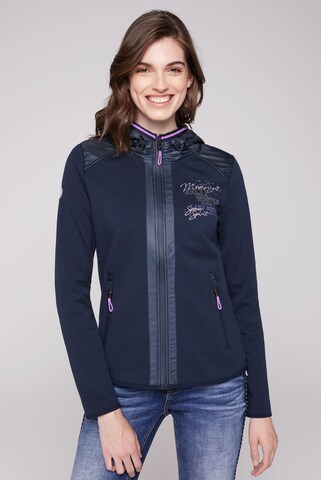 Soccx Sweatvest 'Meerliebe III' in Blauw: voorkant