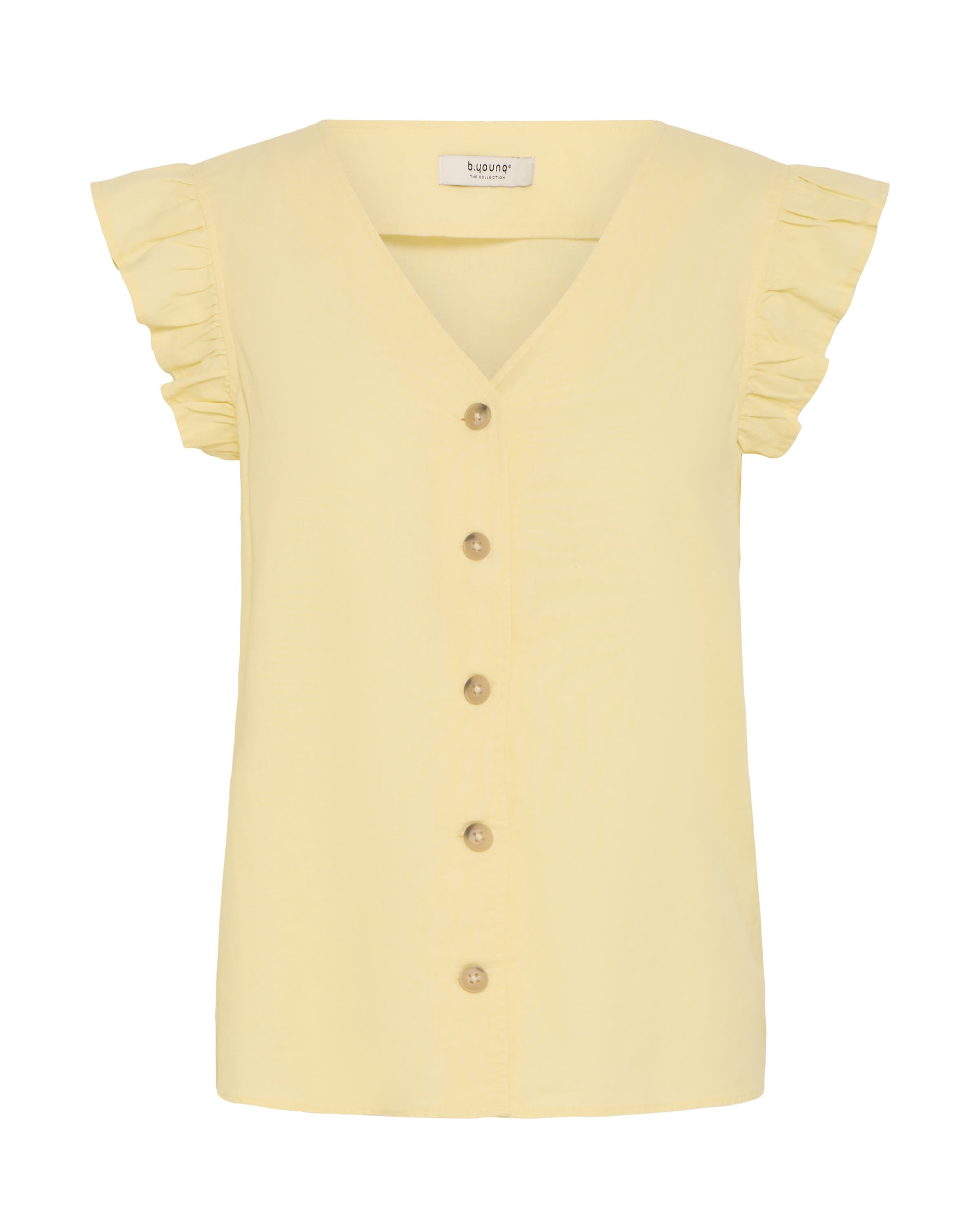 b.young Bluse 'FALAKKA' in Gelb: Vorderseite