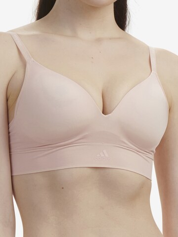 ADIDAS SPORTSWEAR Triangle Sports Bra ' WIRELESS BRA ' in Pink: front