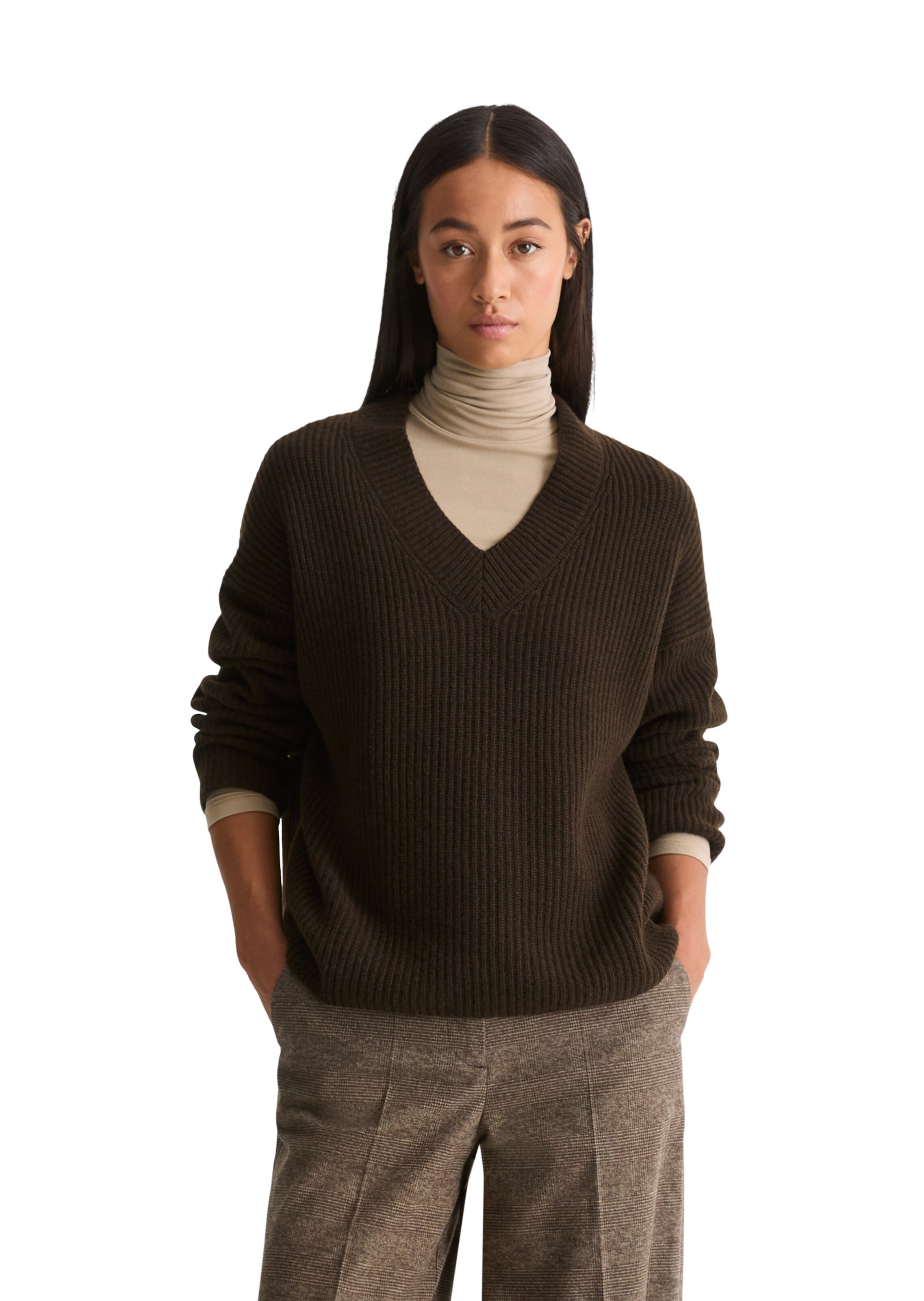 Marc O'Polo Pullover in Braun: Vorderseite