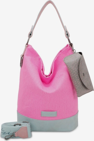 Fritzi aus Preußen Shoulder Bag 'Izzy07 Olga' in Pink: front