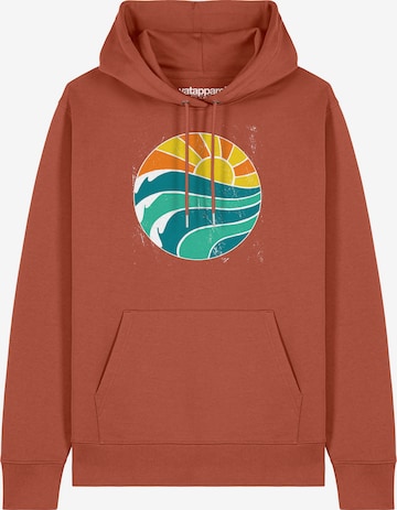 Sweat-shirt 'Summer Sun' Watapparel en marron : devant