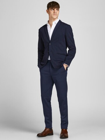 Coupe slim Costume JACK & JONES en bleu : devant