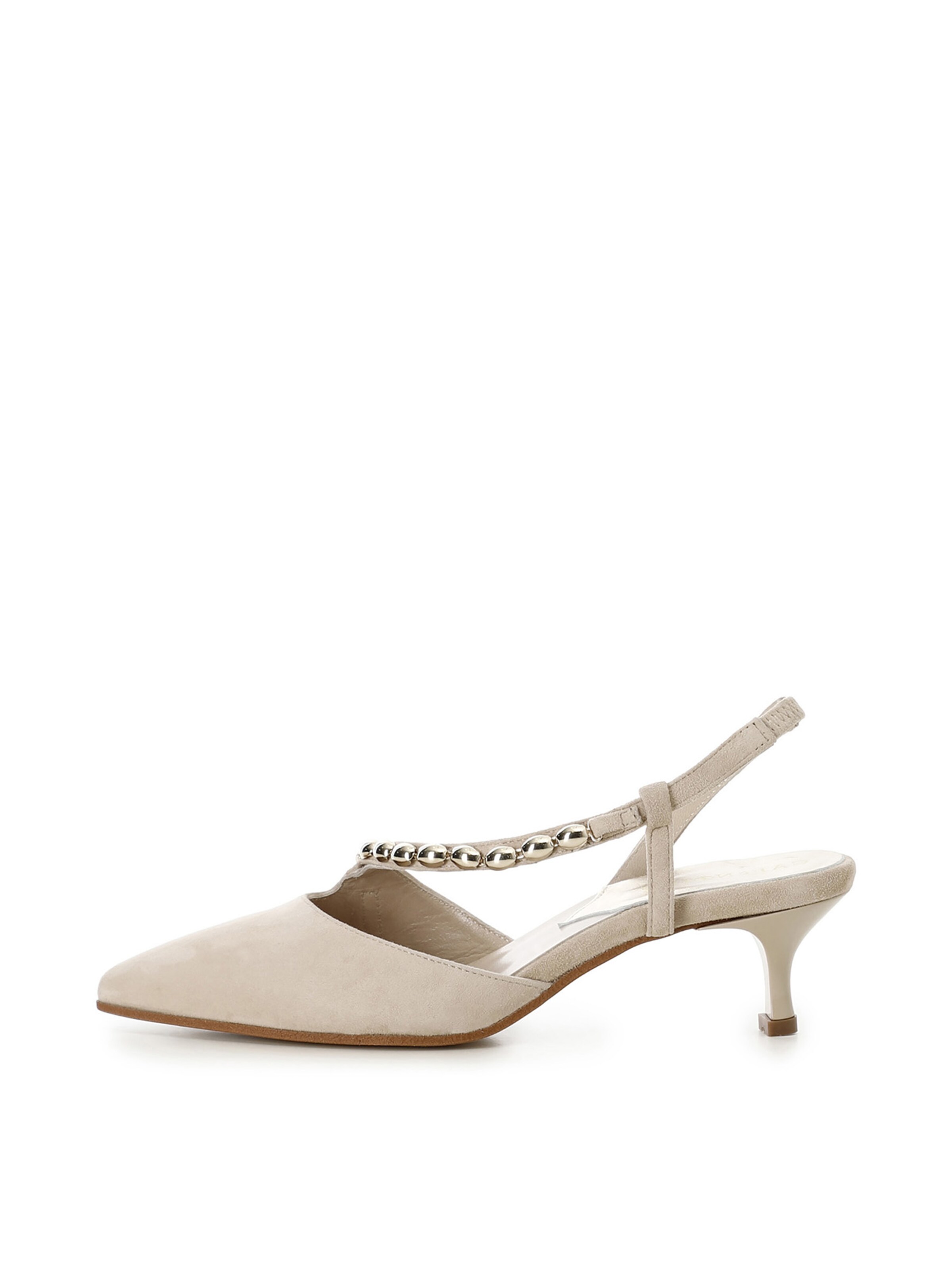 CAFè NOIR Slingpumps in Beige: voorkant