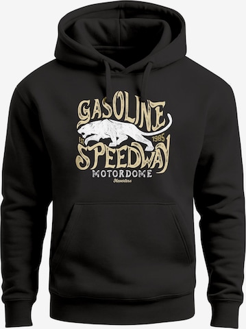 Neverless Sweatshirt 'Panther Gasoline' in Schwarz: Vorderseite