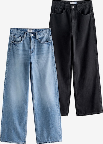 mėlyna Next Plačios klešnės Džinsai: priekis