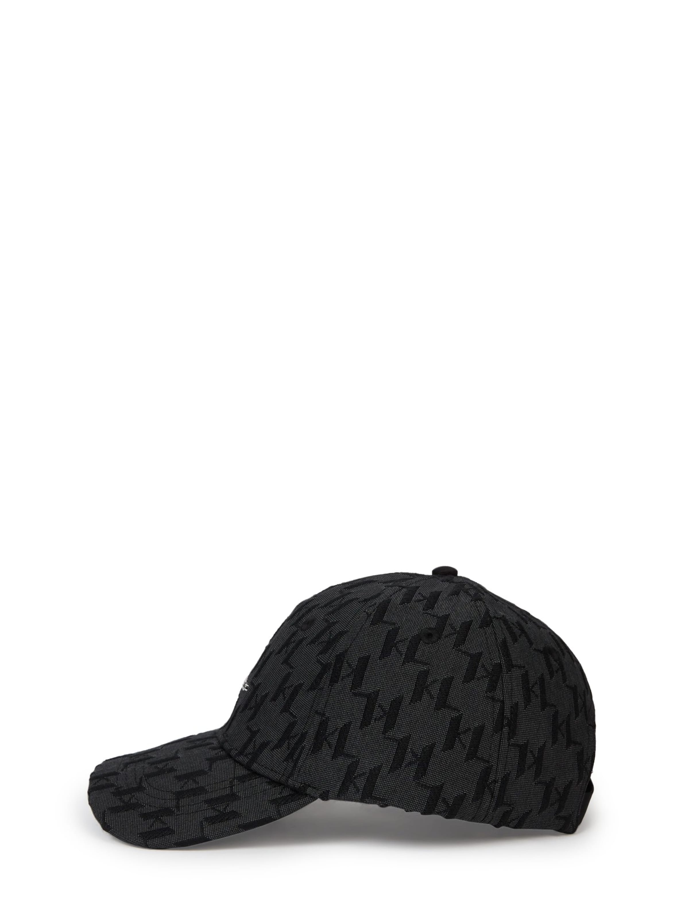 Karl Lagerfeld - Chapéu ' K/Monogram Jacquard-Kappe ' em preto