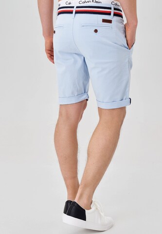 INDICODE JEANS Regular Chino Pants ' Creel ' in Blue