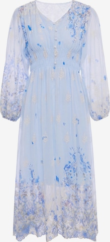 Usha Jurk in Blauw: voorkant