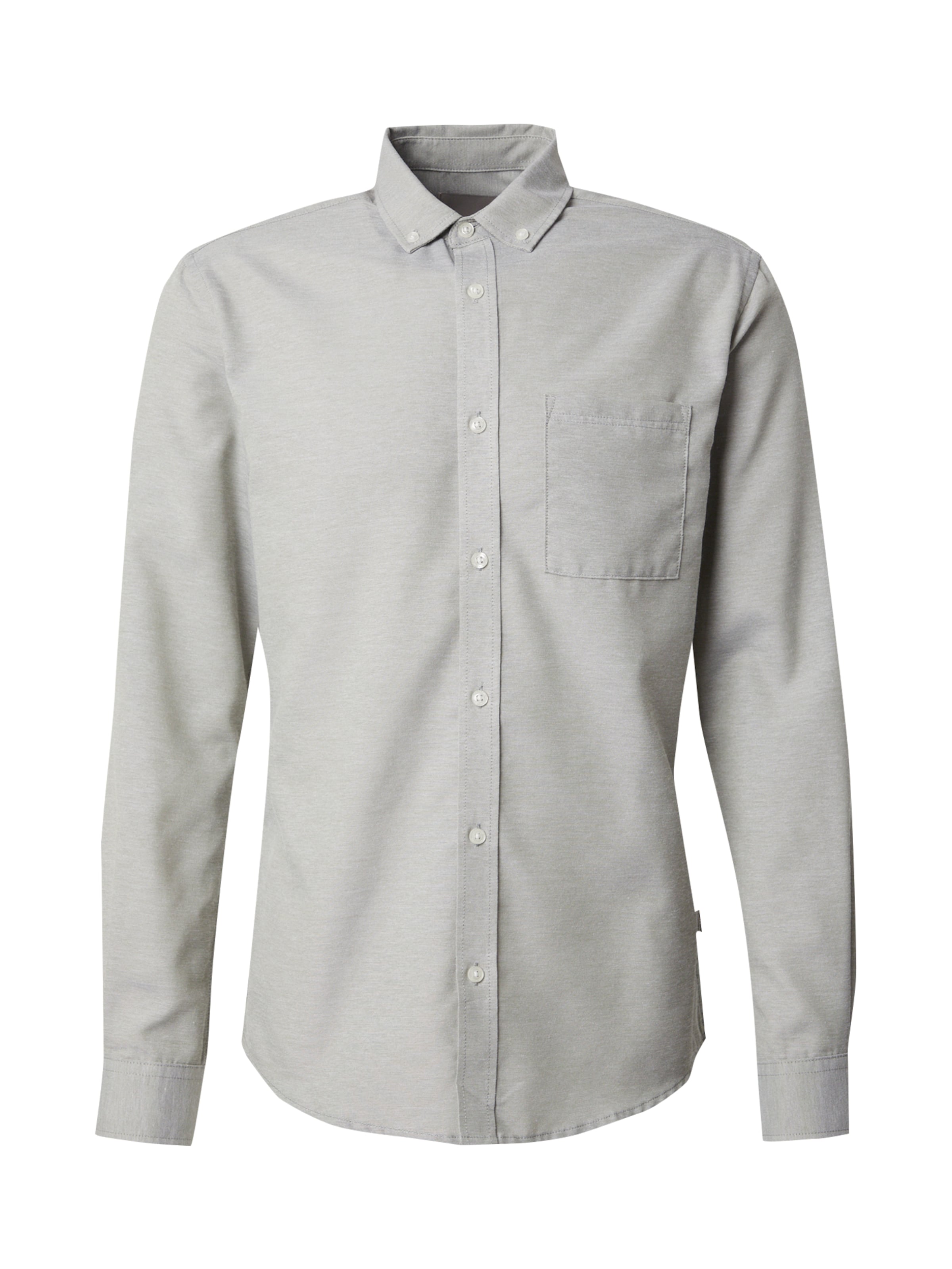 Only & Sons Slim fit Button Up Shirt 'ONSAlvares' in Green: front