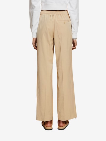 Loosefit Pantalon à plis ESPRIT en beige