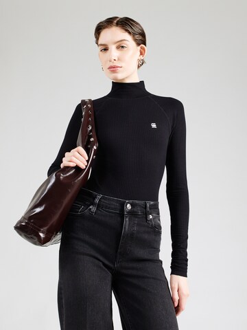 G-STAR Shirt in Zwart: voorkant