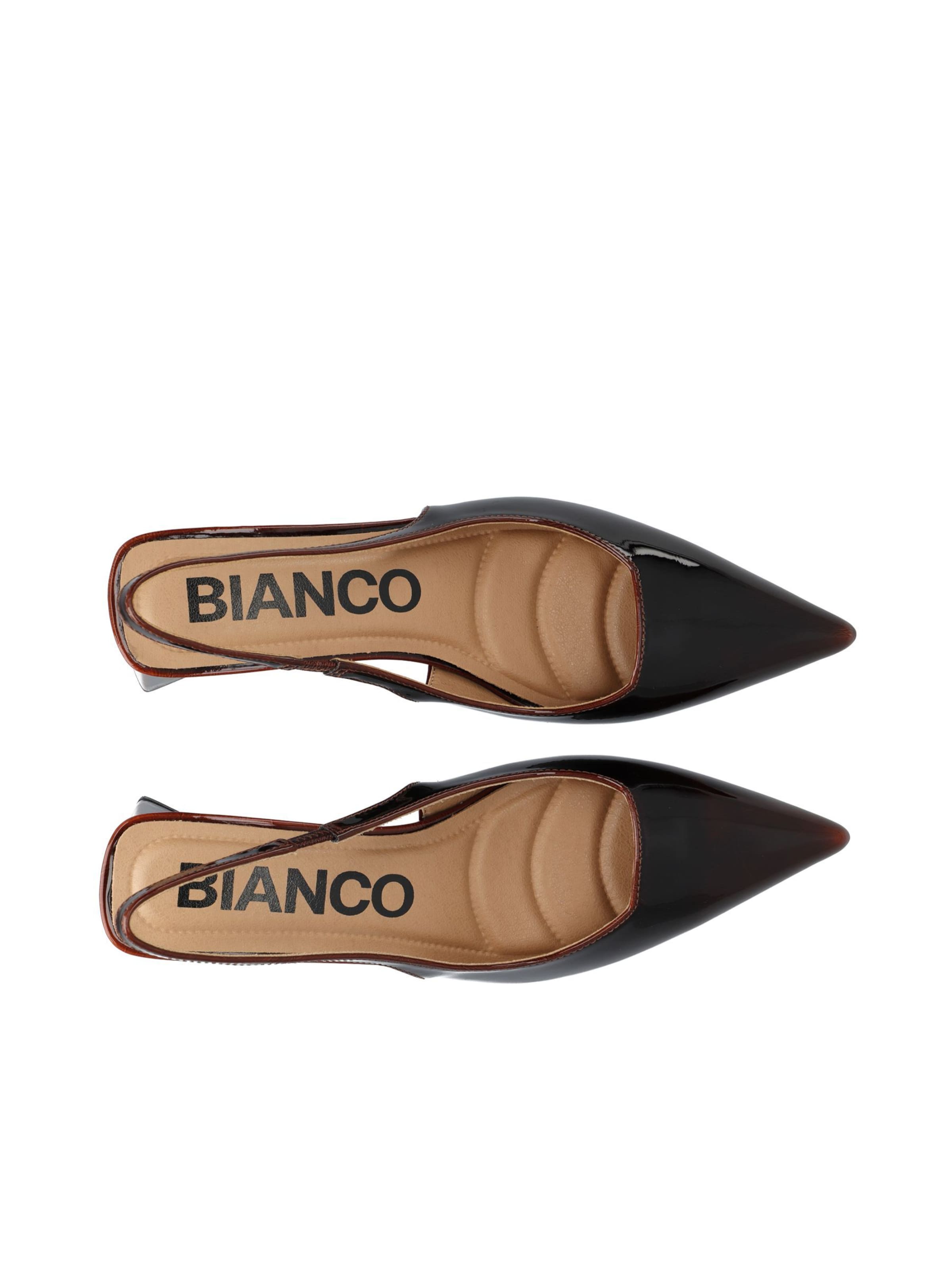 Décolleté sling 'MARALYN' di Bianco in marrone
