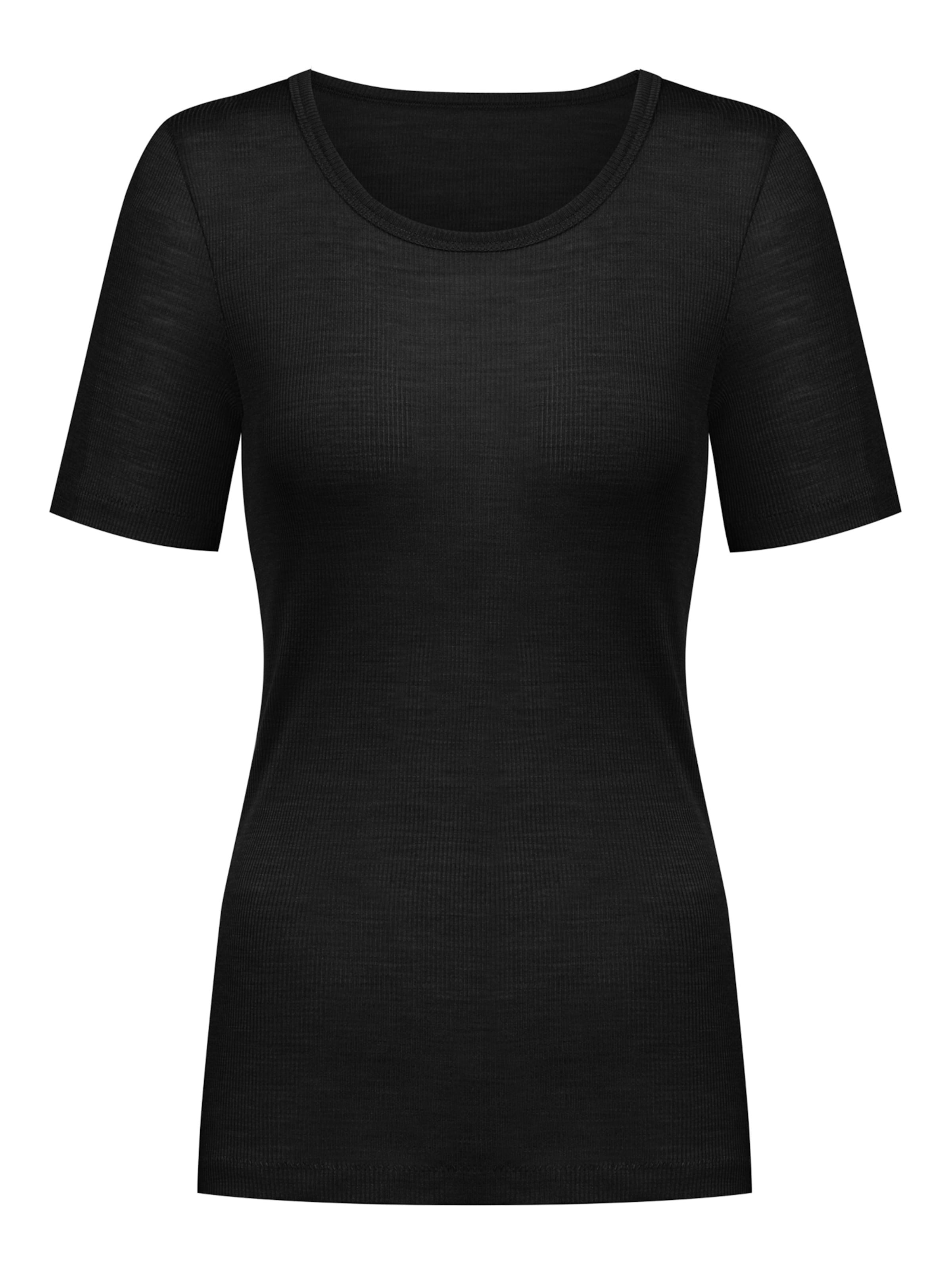 Maillot de corps 'Wool Love' Mey en noir : devant