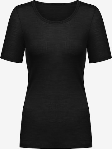 Maillot de corps 'Wool Love' Mey en noir : devant