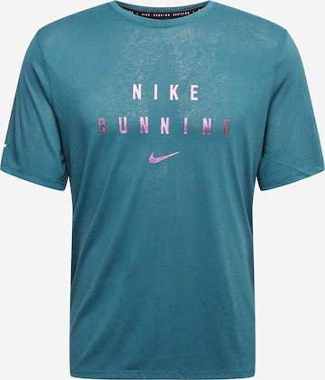 NIKE Performance Shirt 'Miler Run Division' in Blue: front