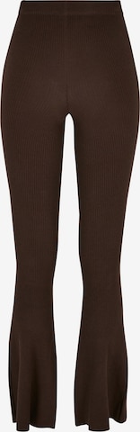 Urban Classics Flared Trousers in Brown