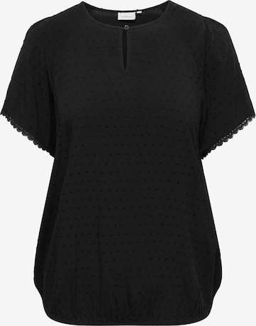 Camicia da donna 'CARTamara' di ONLY Carmakoma in nero: frontale