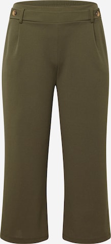 Z-One Boot cut Pleat-Front Pants 'Ar44iane' in Green: front