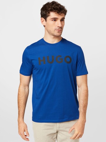 HUGO - Camisa 'Dulivio' em azul: frente