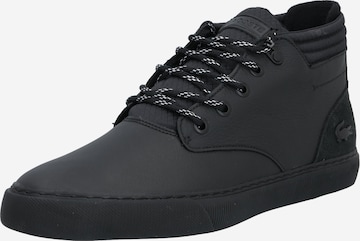 Baskets hautes 'Esparre' LACOSTE en noir : devant