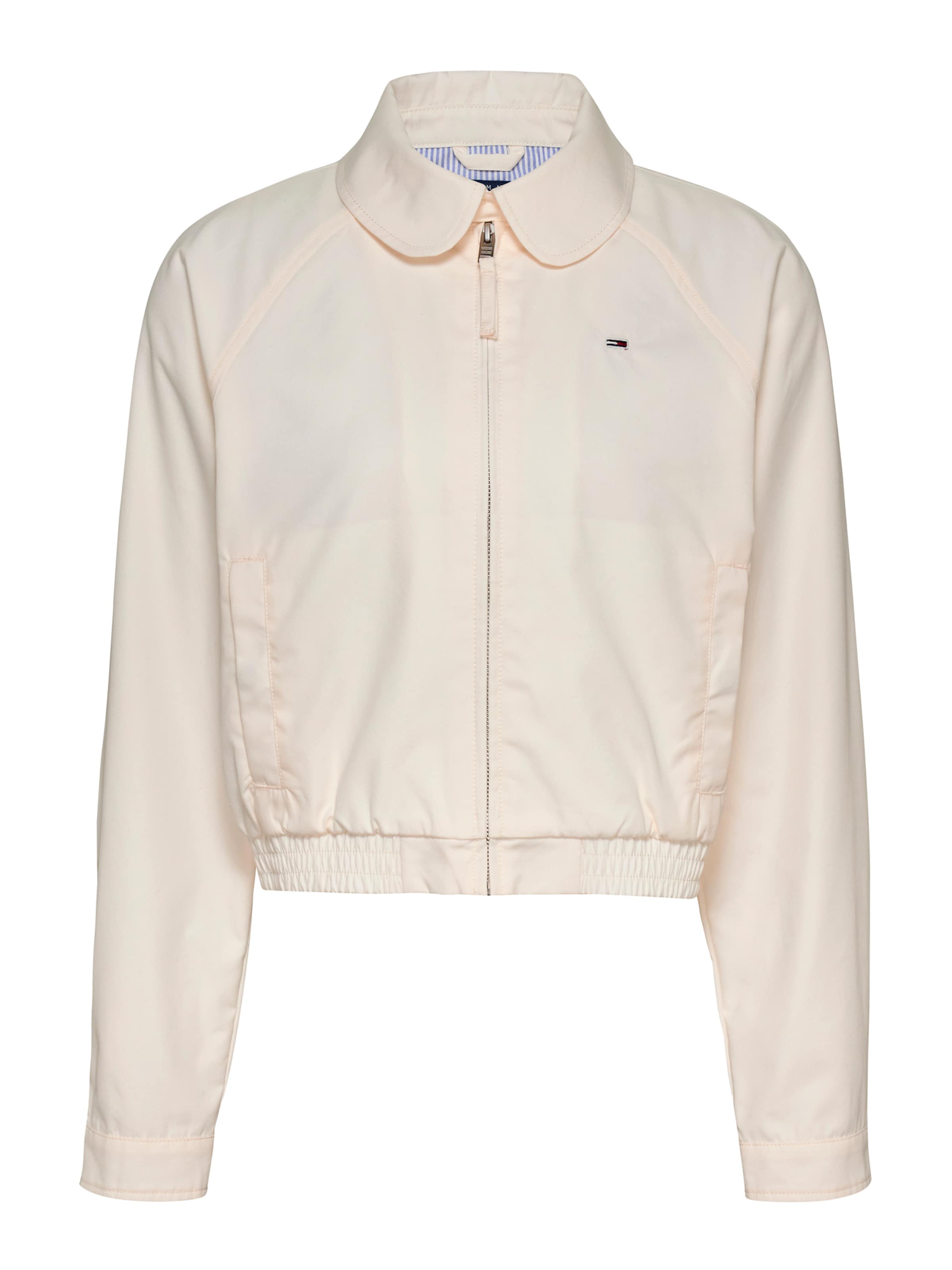 Tommy Jeans Kevad-sügisjope, värv valge: eest vaates