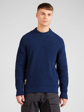 G-STAR - Jersey en azul: frente