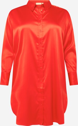 ONLY Carmakoma Shirt Dress 'DARLENE LIFE' in Red: front