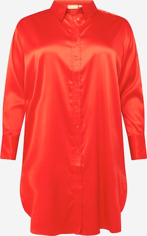 ONLY Carmakoma - Vestidos camiseiros 'DARLENE LIFE' em vermelho: frente