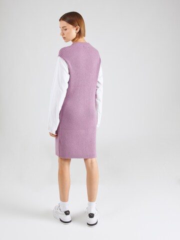 JDY Knitted dress 'SAGA' in Purple