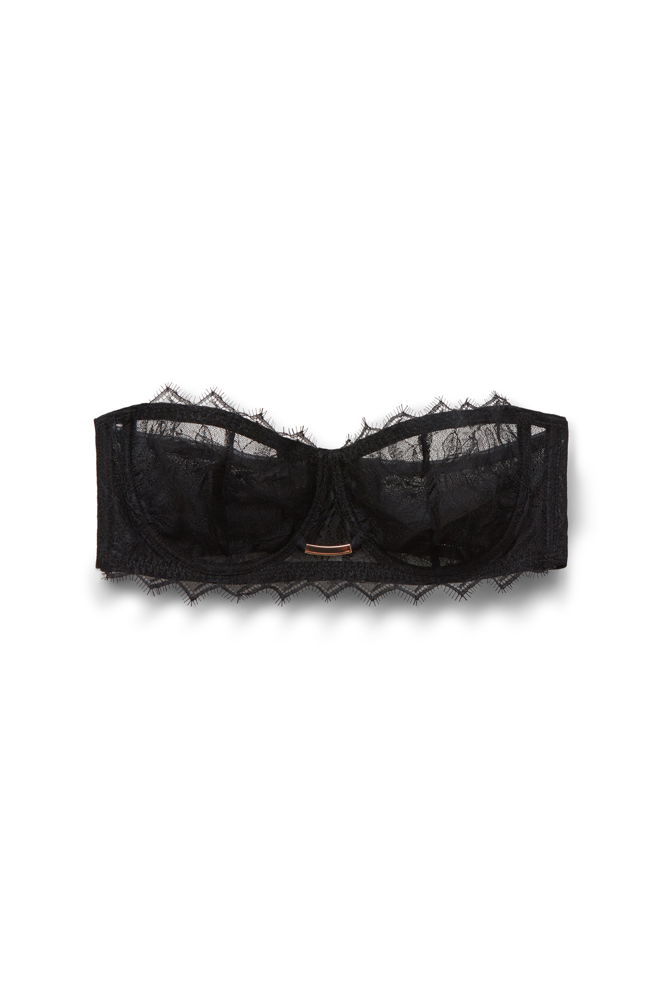 INTIMISSIMI Balconette Bra 'Playful Glamour' in Black: front