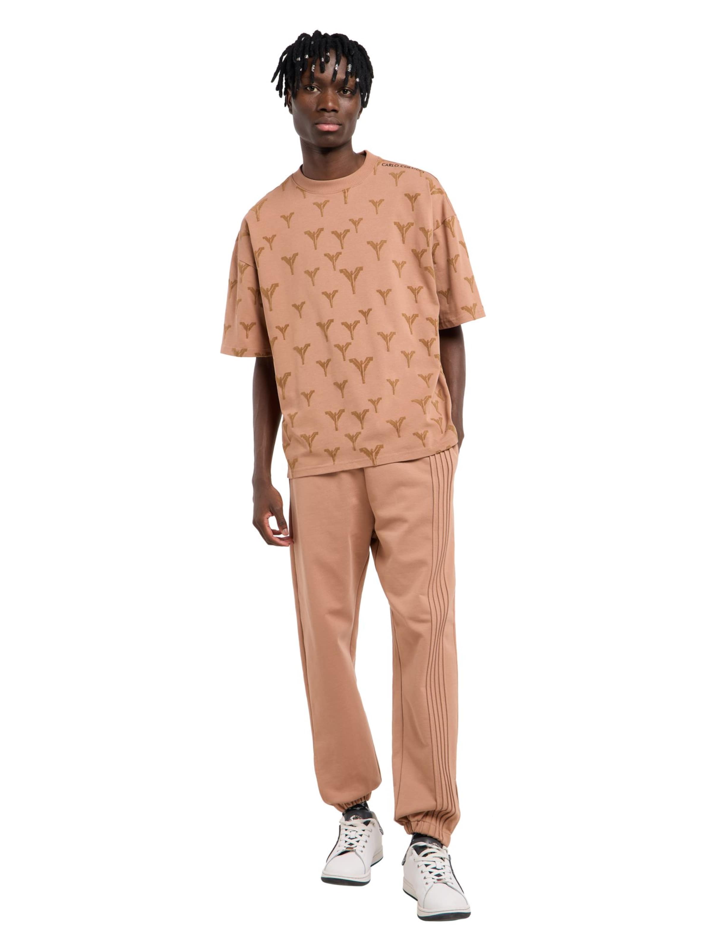 T-Shirt ' Fasan ' Carlo Colucci en marron