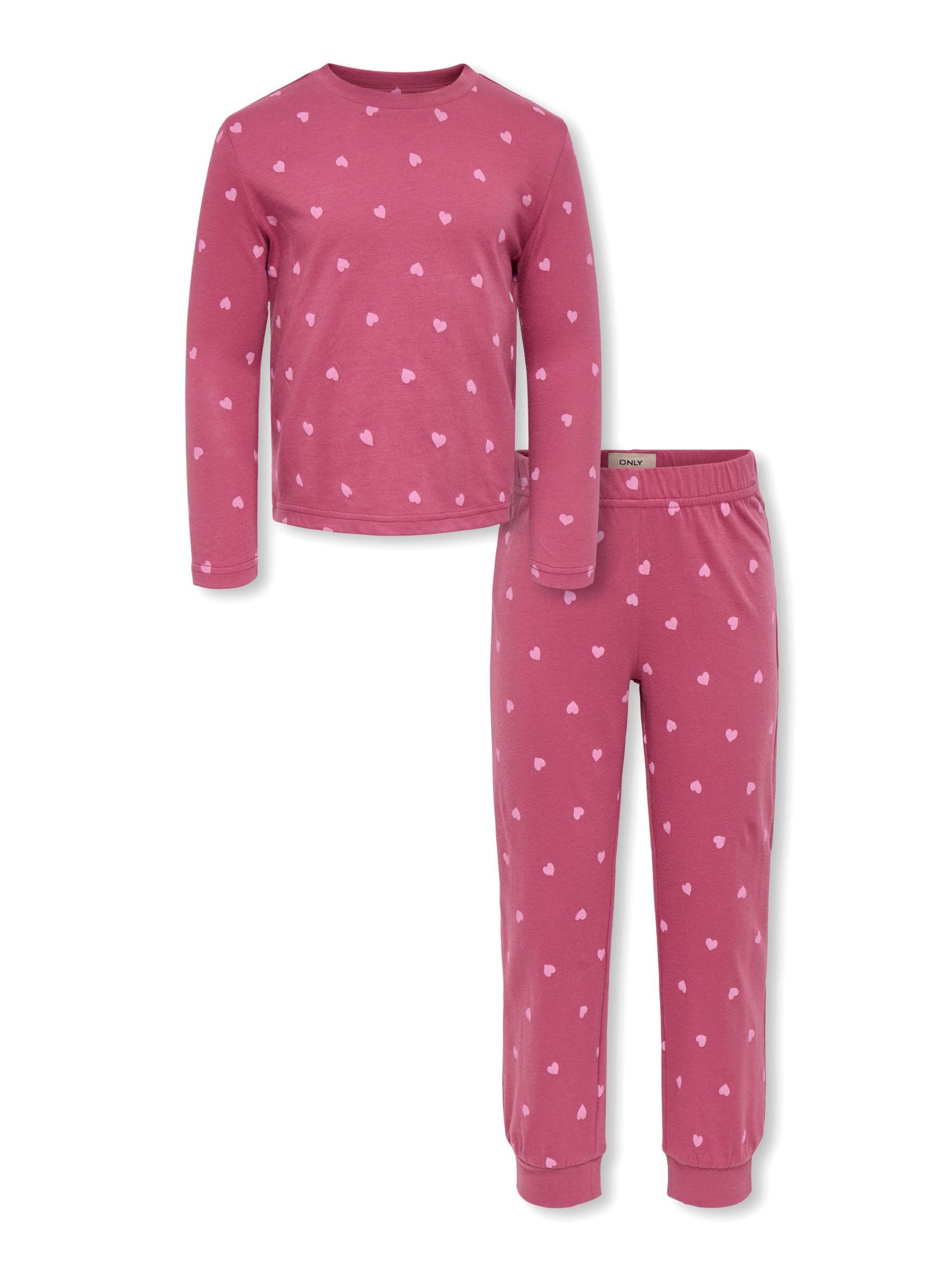 Pyjama 'KMGRila' ONLY GIRLS en rose : devant