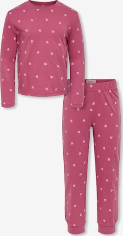 Pyjama 'KMGRila' ONLY GIRLS en rose : devant