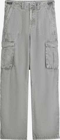 Pantaloni cargo di Bershka in grigio: frontale