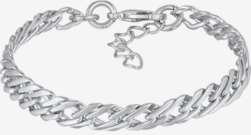 ELLI Armband 'Panzerkette' in Silber: Vorderseite