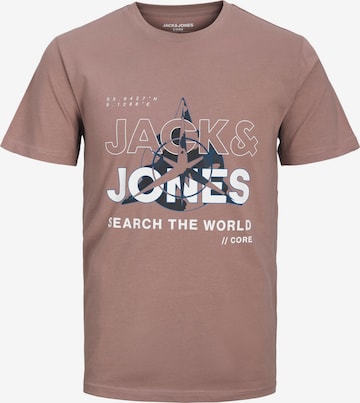 purpurinė JACK & JONES Marškinėliai 'Hunt': priekis