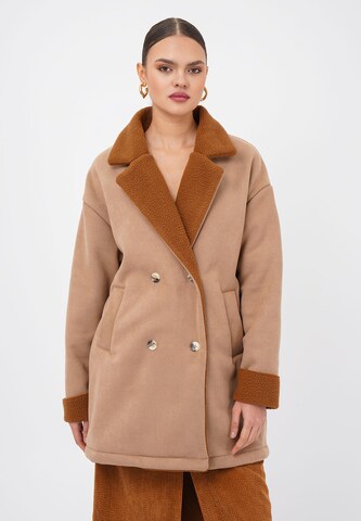 FRESHLIONS Between-seasons coat 'Nevara' in Beige: front