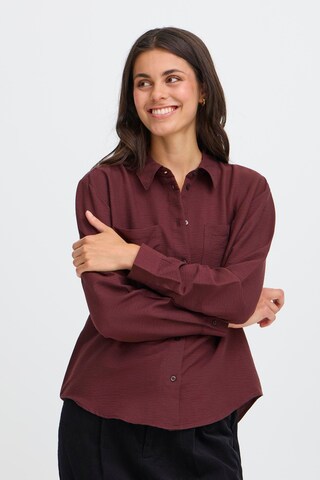 Fransa Blouse in Red: front